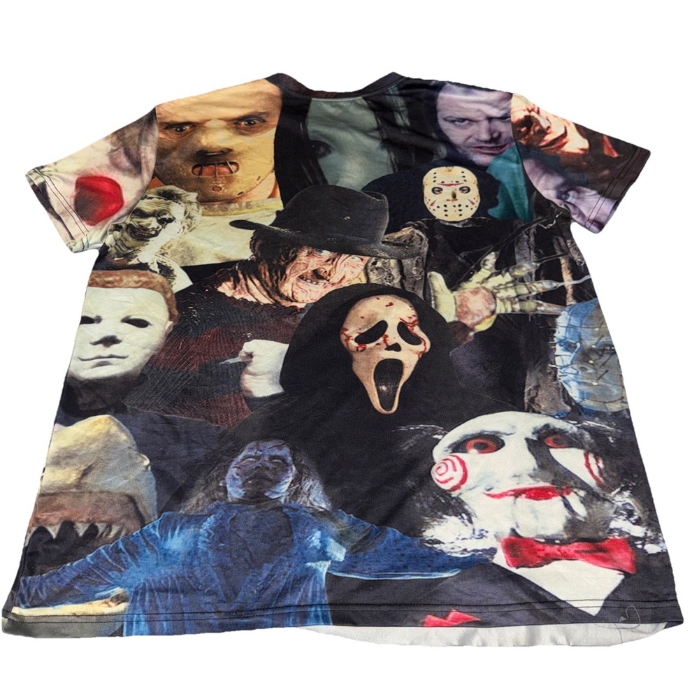 Cinema Killers Halloween Horror Icons Pre-Shrunk T-Shirt - Picture 2 of 7